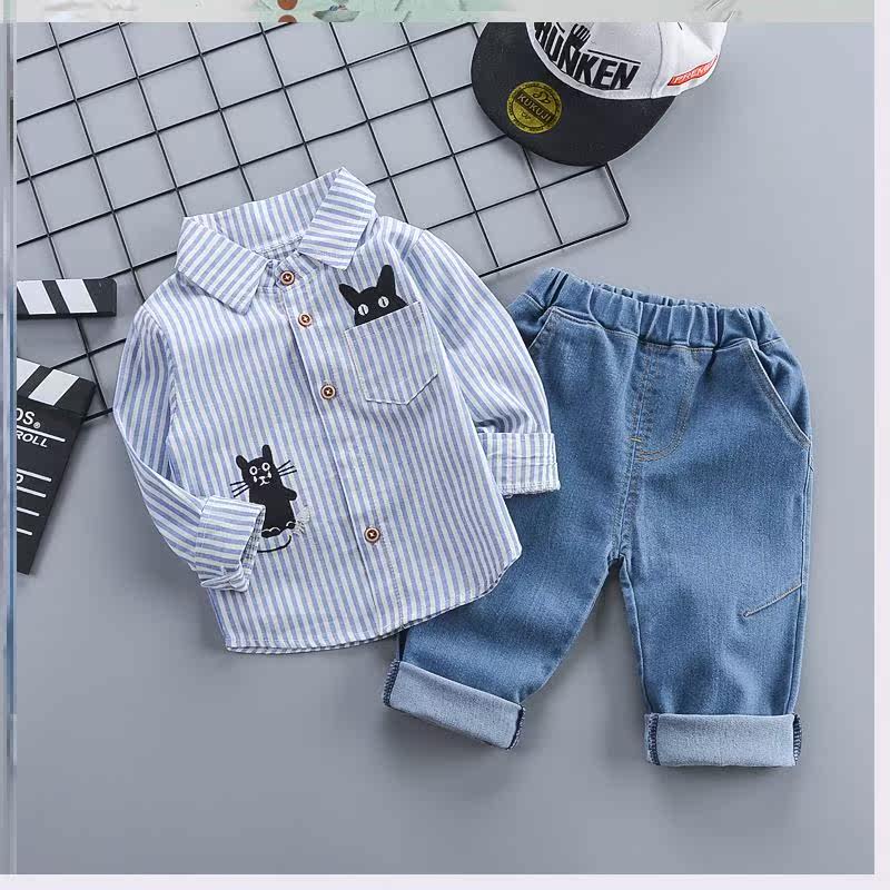 Autumn and winter Children girl suit men and women baby Cartoon Jeans shirt 12 A month 13 And 14-15-16in the Children/Baby/Family fitted , Shirt  category - from Buy2taobao.com to provide professional Taobao agent buy service