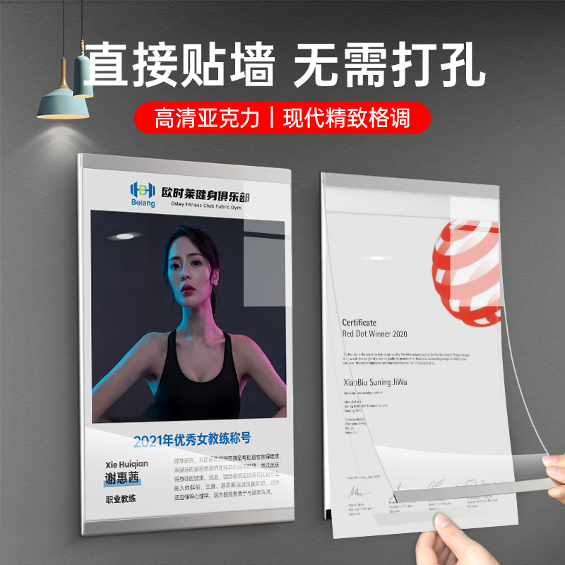 健身教练医生师资专家风采展示牌