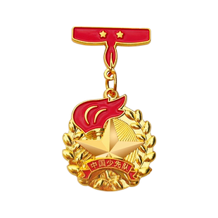 少先队一星章红领巾奖章基础章印章集体星级章个人二星章小学队员勋章套装徽章争章手册争章卡特色章贴纸定制