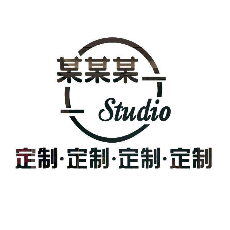 新2023网红定制美容院装饰品大厅布置房间背景墙面logo收银吧