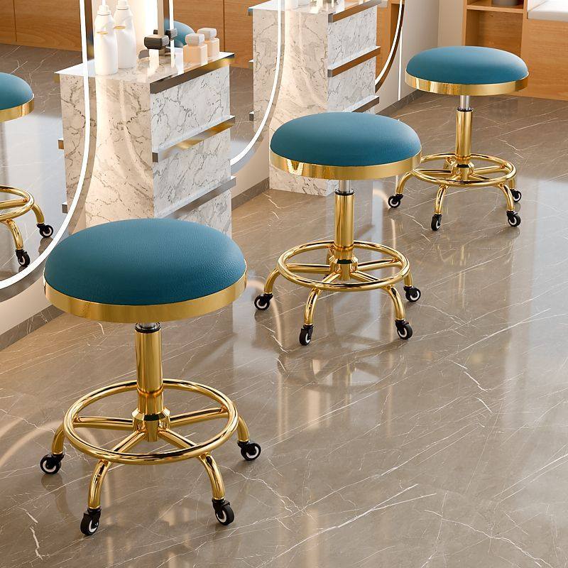 2025美发美容凳子滑轮旋转升降大工美甲圆凳理发店转椅旋转凳子3