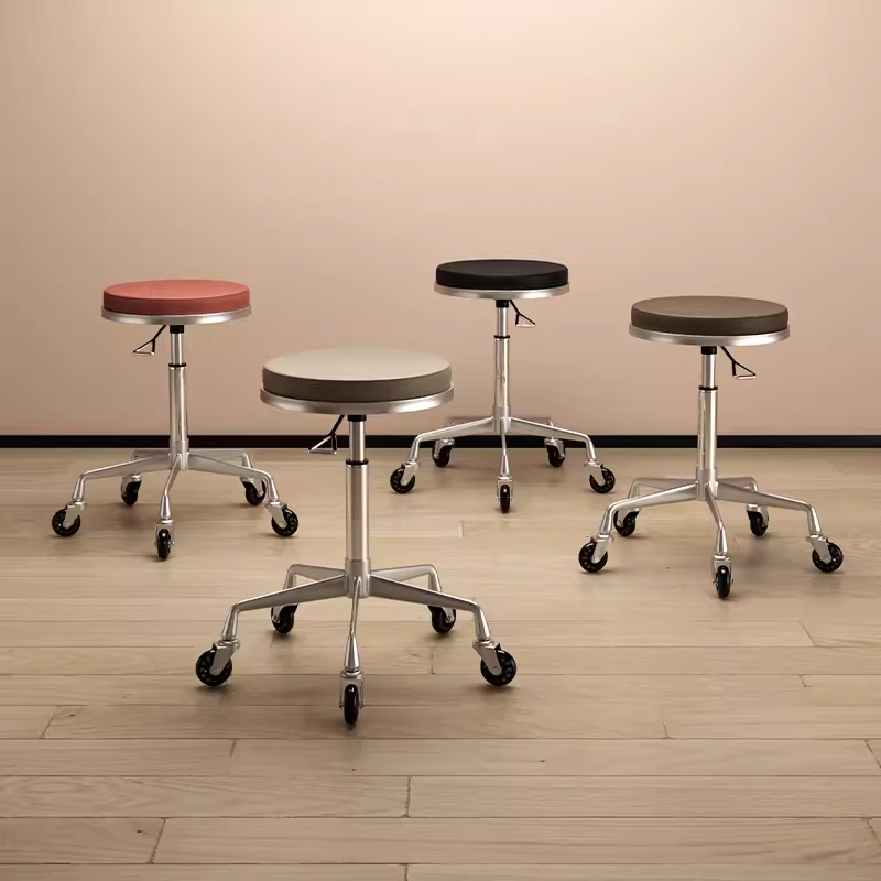 2025美发店滑轮旋转可升降发型师凳子大工凳子理发店美甲美容发廊
