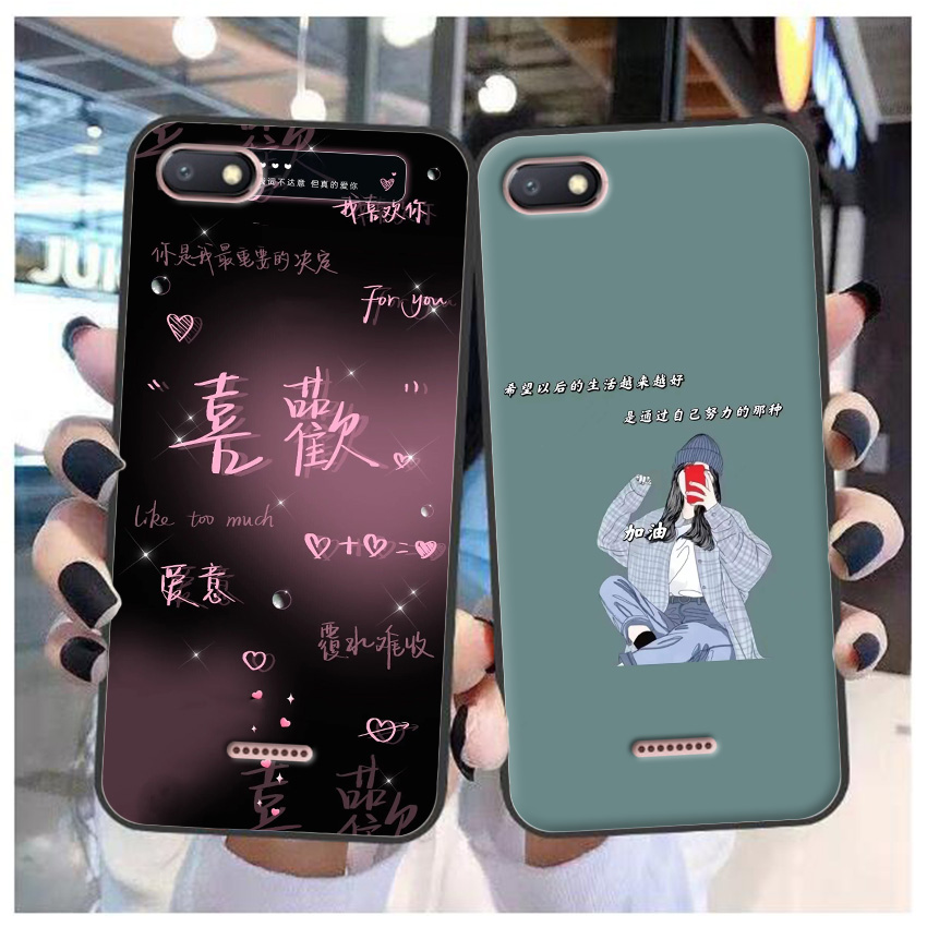 适用于小米红米6A手机壳M1804C3CE保护套5G软6a防摔彩绘图案定制
