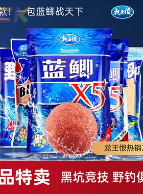 龙王恨蓝鲫x5浓腥鲫鱼饵料钓鱼野战蓝鲫鱼饵野钓秋冬季钓鱼饵料e3