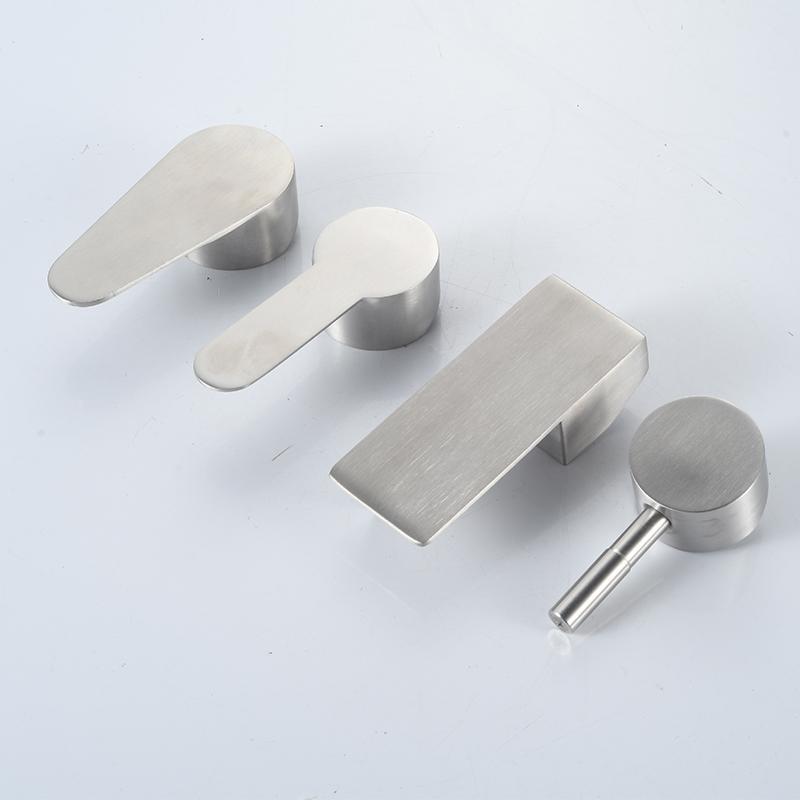 不锈钢厨房台盆水龙头把手柄淋浴冷热混水阀阀芯花洒拉丝开关配件