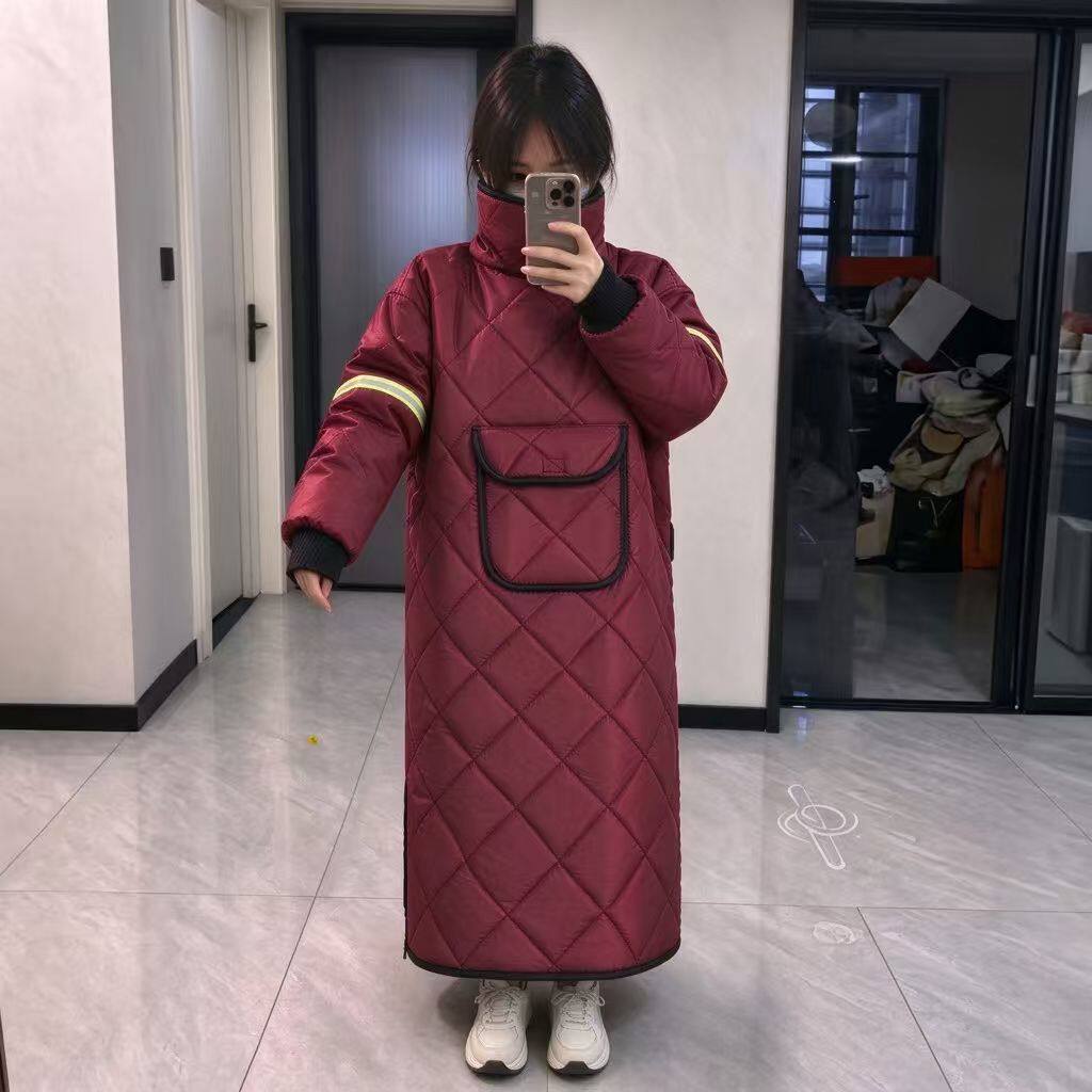 电动车挡风被冬季加厚摩托车骑行防风防寒服防水电瓶车骑车挡风衣