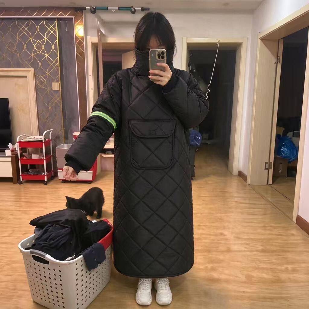 电动车挡风被冬季加厚摩托车骑行防风防寒服防水电瓶车骑车挡风衣