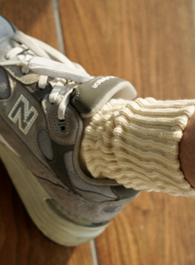 COSMOS新疆棉复古街头风日系潮流男士毛巾底高筒粗纱运动袜 Tabio