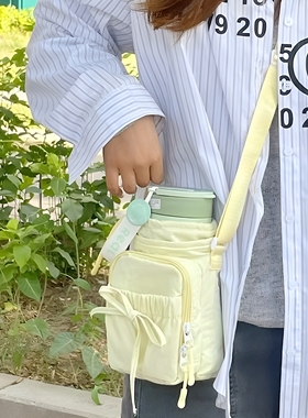 遛弯包极简出行夏季外出通勤斜挎包户外骑行瑜伽运动水杯收纳包包
