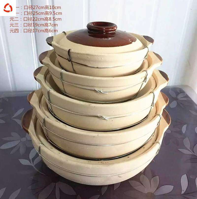 传统土砂锅绑铁丝打边炉煲砂锅鱼头炖锅煲仔饭米粉砂锅黄焖鸡米饭