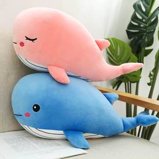 Kawaii Soft Whale Plush Toy Cartoon Animal Fish Stuffed Doll