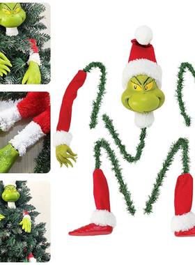 Christmas Tree Topper Decor Arm Leg Head Ornaments Holder He