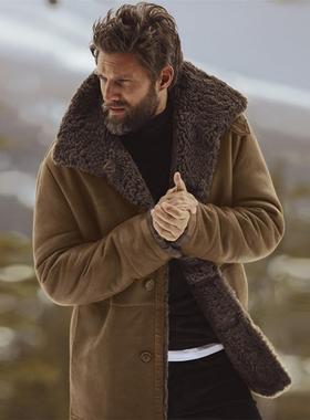 Autumn Winter New Fur Men's Coat Thickened Jacket Outerwear