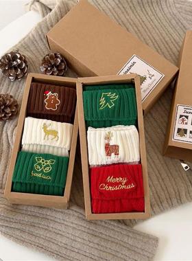 Christmas Socks Gift Box Gift Socks Autumn And Winter Cute T