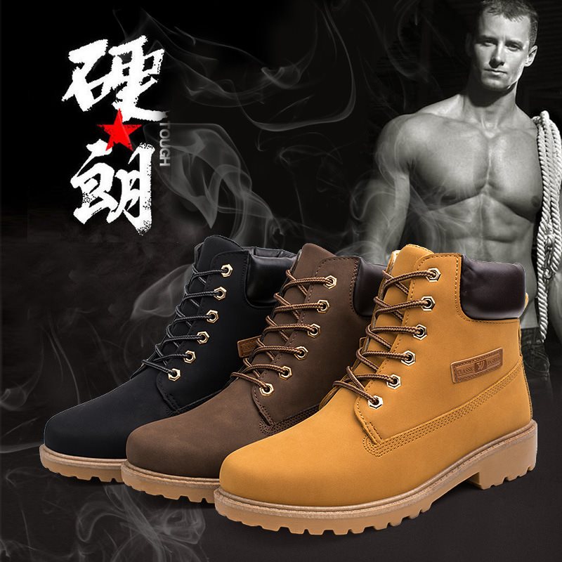 Woman Martin boot winter man ankle boots wool Tooling shoes