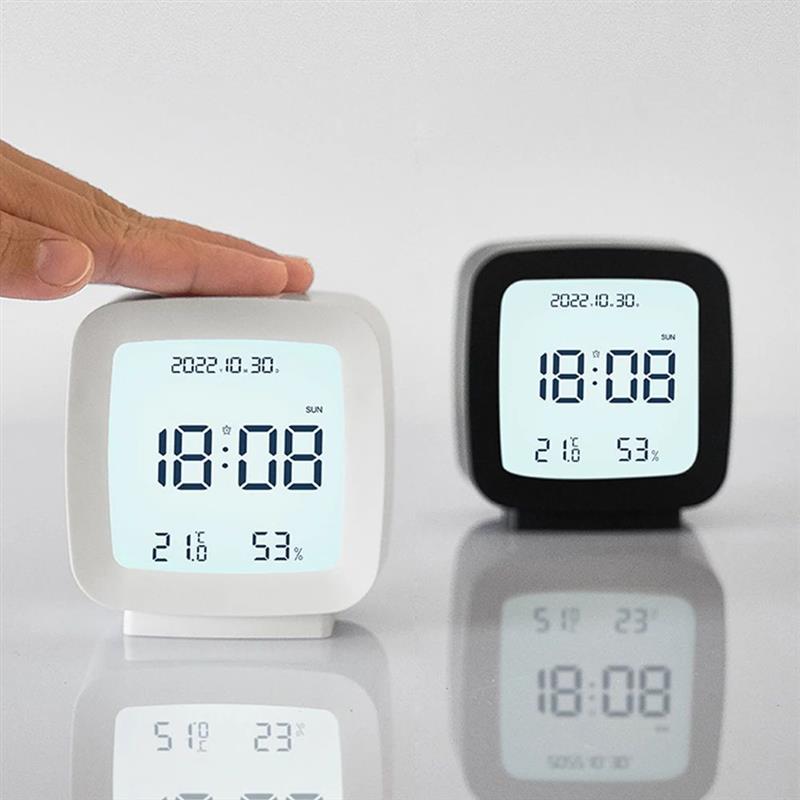 Digital Alarm Clock Time Date Display Electronic Temperature