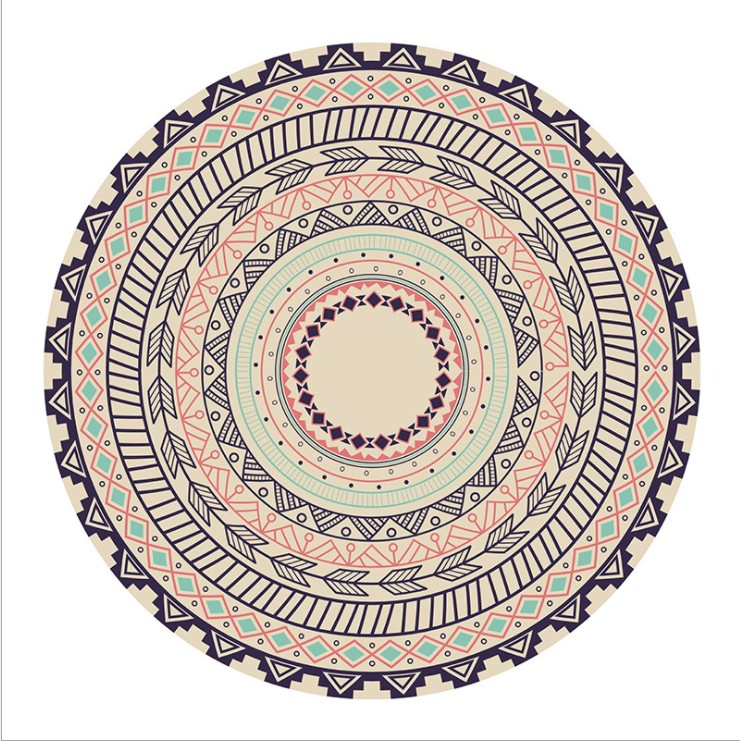 米亞複古地墊墊地板西波西風吸水大民族書桌米圓形地毯電腦防滑大在類目 居家布藝, 地墊中 - 來自Buy2taobao.com提供專業的淘寶代購服務