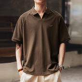 250g重磅肌理感珠地棉Polo衫 复古宽松半袖 短袖 夏季 男士 美式
