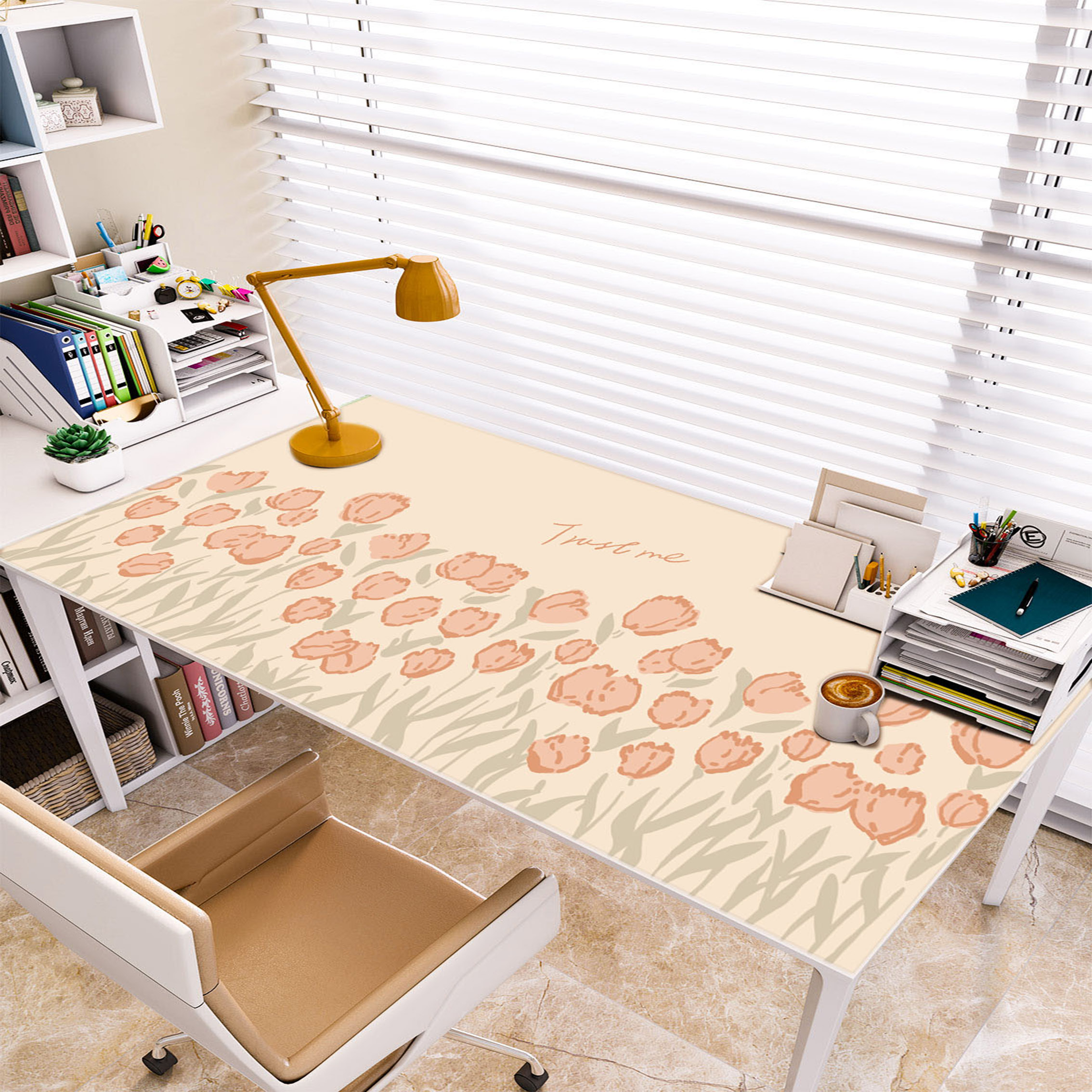 库洛米学习桌垫书桌保护垫护眼学生儿童可爱卡通垫写字桌布可裁剪