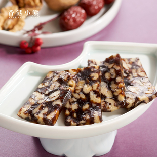 香港小熊南枣泥核桃糕礼盒血糯桃颜糕点下午茶港式手信节日送礼