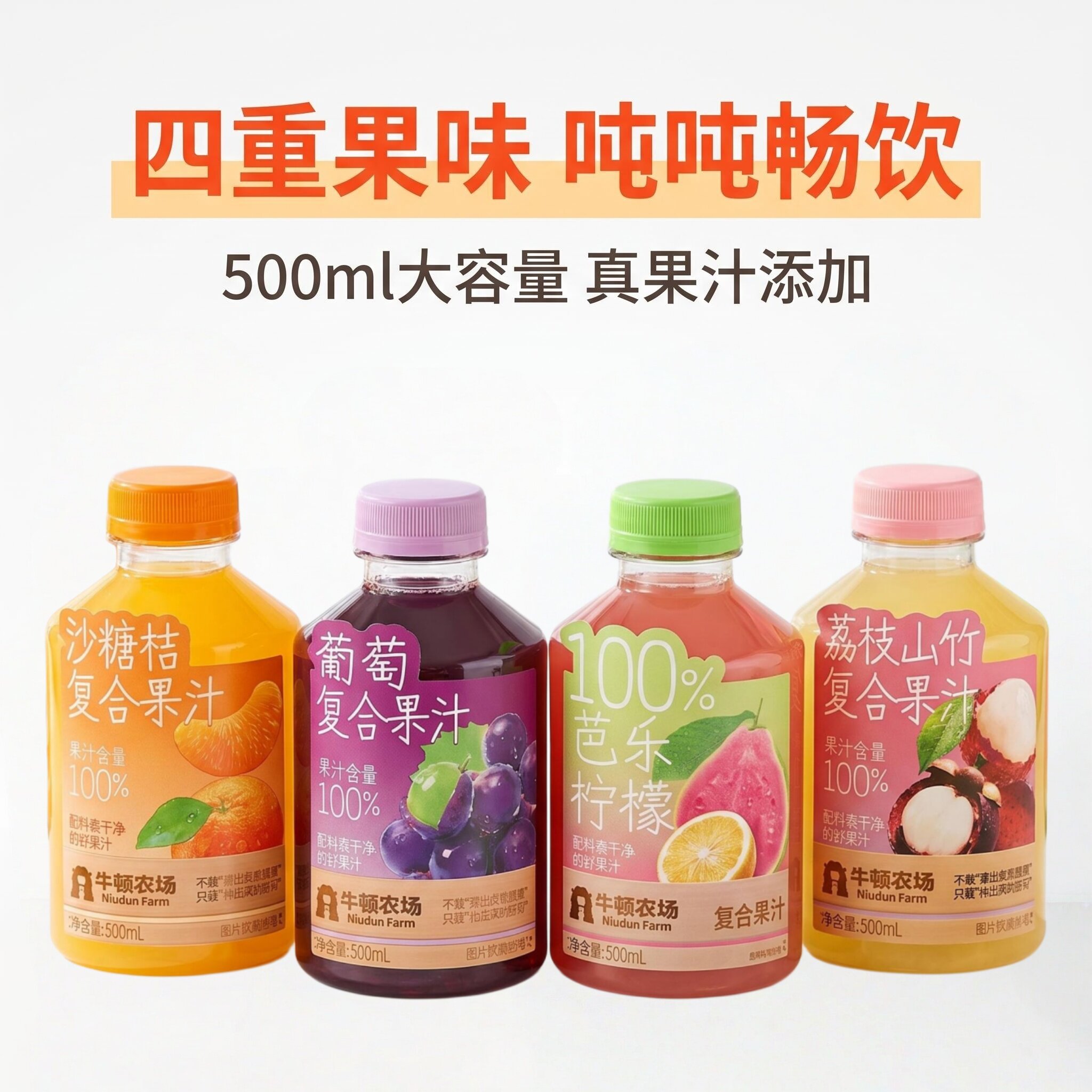 牛顿农场100%复合果汁500ml