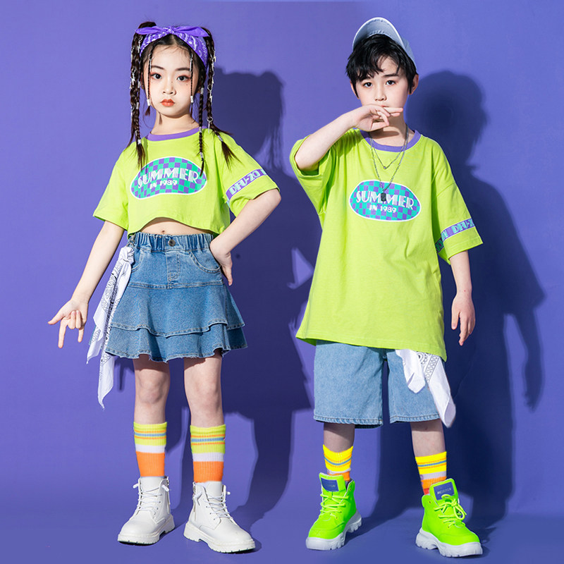 六一幼儿园舞蹈表演服小学生运动会服装儿童啦啦队演出服女童爵士