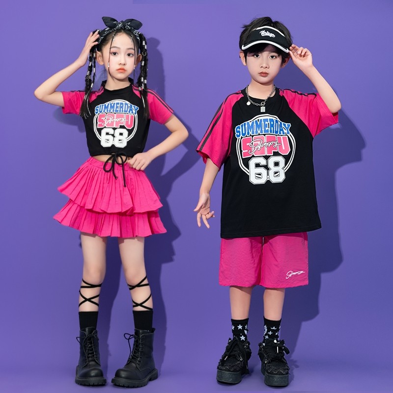 六一儿童啦啦队演出服小学生运动会服装班服表演女童爵士舞街舞潮