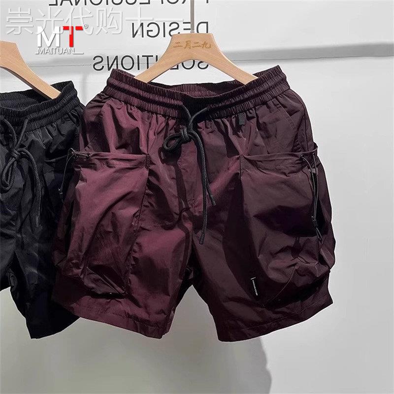 高端工装短裤男士夏季2026新款潮牌男裤灯笼裤大口袋五分裤子男款