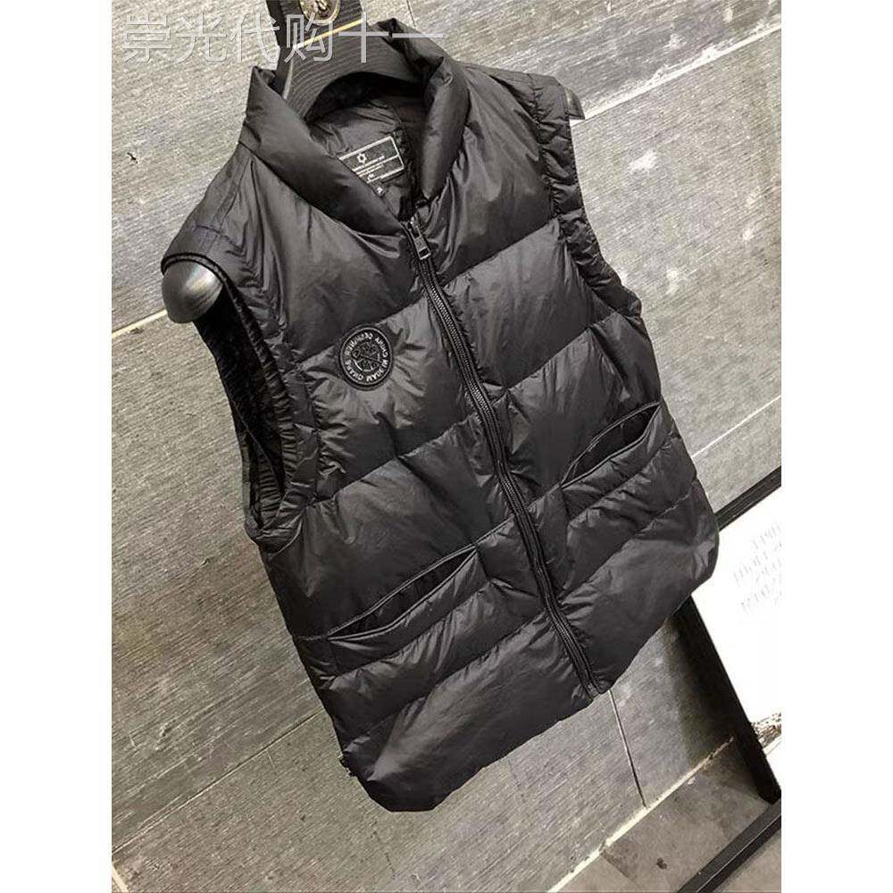 羽绒背心男士秋冬新时尚品牌修身背心马甲男士温暖轻便休闲夹克