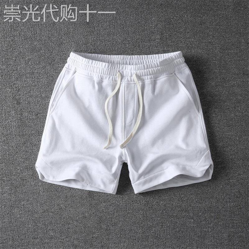 UASK运动短裤男夏季2026新款潮牌外穿高端休闲男士白色三分裤宽松