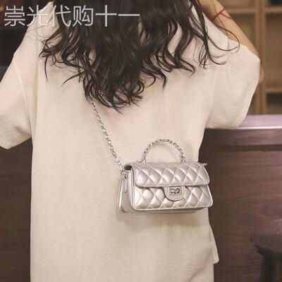 法国正品MK Jessie真皮包包女2026新款链条手提包女包单肩斜挎包