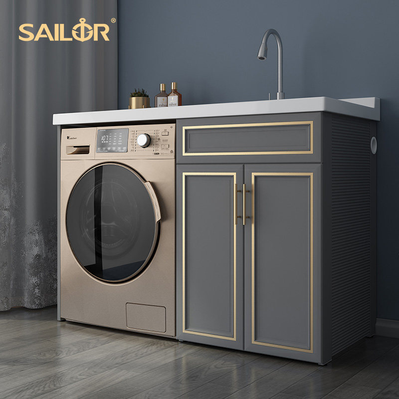 balcony Washing machine one laundry partner Laundry tub Laundry table Washboard Wash your hands Washstand Basin cabinet combinationin the Decoration main material , Toiletries , Bathroom Furniture , Washing machine cabinet category - from Buy2taobao.com to provide professional Taobao agent buy service