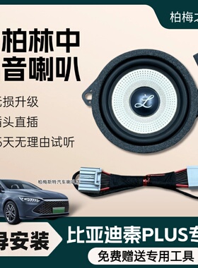 适用比亚迪秦PlusDMi仪表台3.5寸中置喇叭升级中高音环绕无损安装