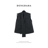 西服马甲HBZW800310 无袖 DENGDAHA「简约法则」简约风 时尚