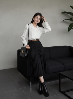 2025秋季新款高智感设计师款灯笼袖宽松衬衫HBZW800018