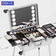 OBOX化妆箱专业跟妆师拉杆箱带灯带镜子化妆师专用铝镁合金工具箱