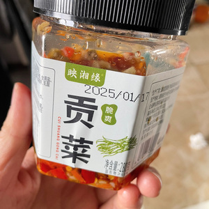 映湘缘香脆可口贡菜脆椒饭菜香辣开胃即食咸菜榨菜湖南特产彩椒