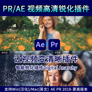 AE/PR插件Samurai中文汉化视频智能锐化剪辑提升清晰度Win/Mac