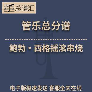 鲍勃·西格摇滚串烧 3级管乐合奏 总谱 分谱 总分谱 MP3