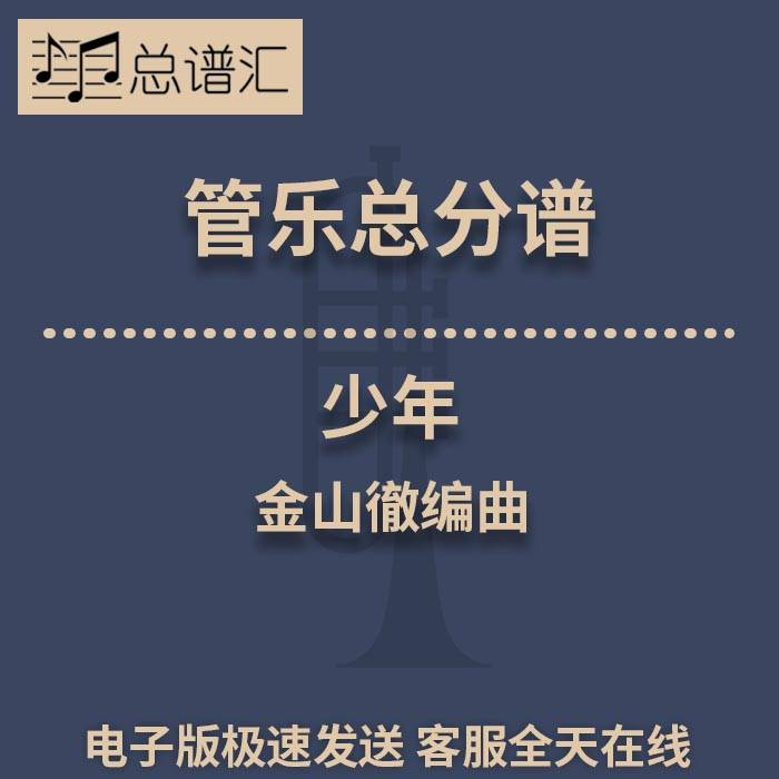少年 1.5级管乐合奏总谱 分谱 总分谱 MP3