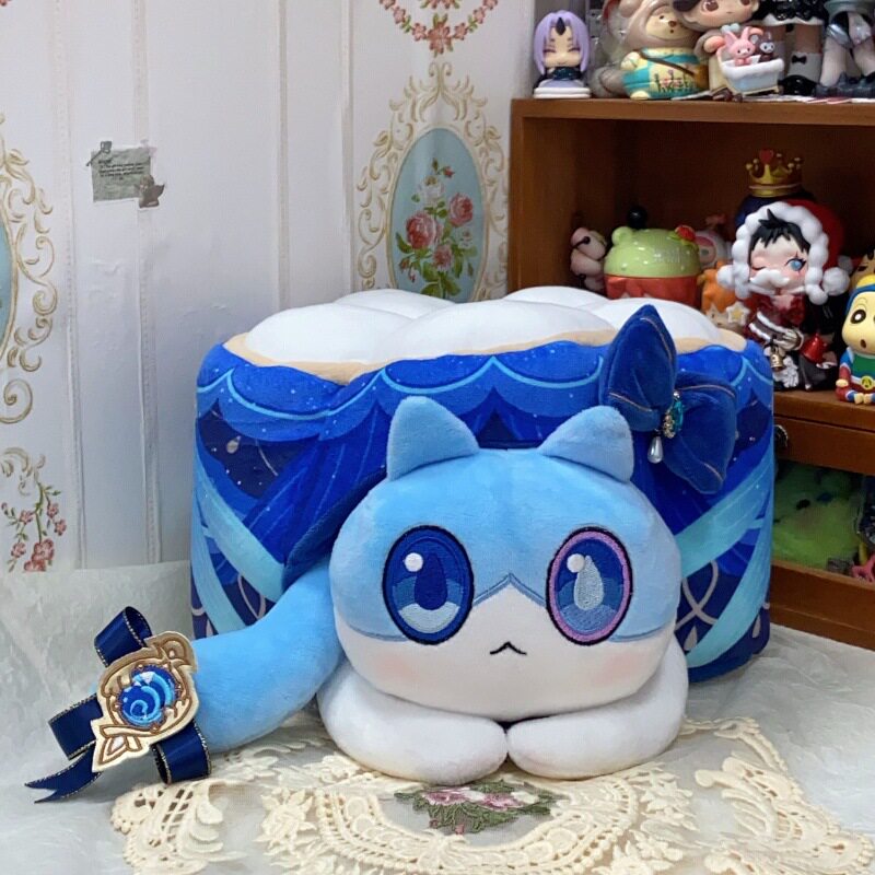 新款猫猫糕芙宁娜25cm游戏周边娃娃礼物同人猫糕毛绒玩具