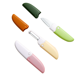 拜格水果刀削皮刀二合一家用多功能一体刮皮随身便携宿舍去皮神器