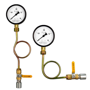压力表水压1.6mpa自来水压力检测套装管道带缓冲管底座阀门气压