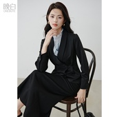 挺括利落收腰显瘦设计款 晚白正式 外套女 西装 2026春新款 场合衬衫 袖