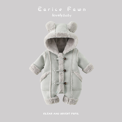 婴儿衣服冬季宝宝加厚棉衣满月