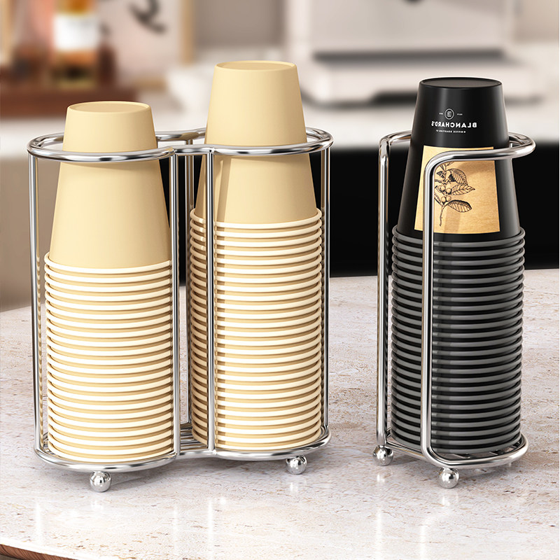 一次性纸杯架不锈钢取杯器桌面放水杯收纳置物架咖啡杯托茶杯架子,家庭/个人清洁工具,杯架,淘宝优惠券,粉丝福利购,淘宝优惠卷