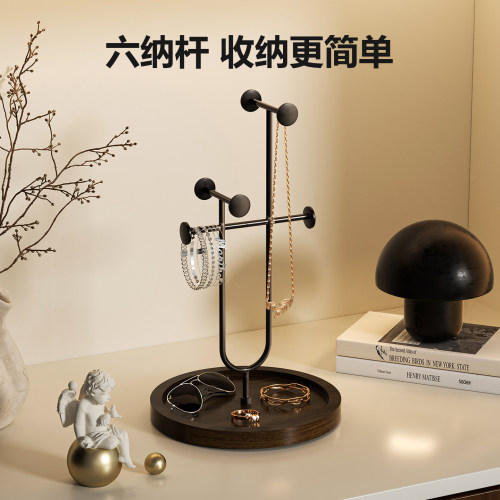 实木钥匙收纳架玄关摆件置物架