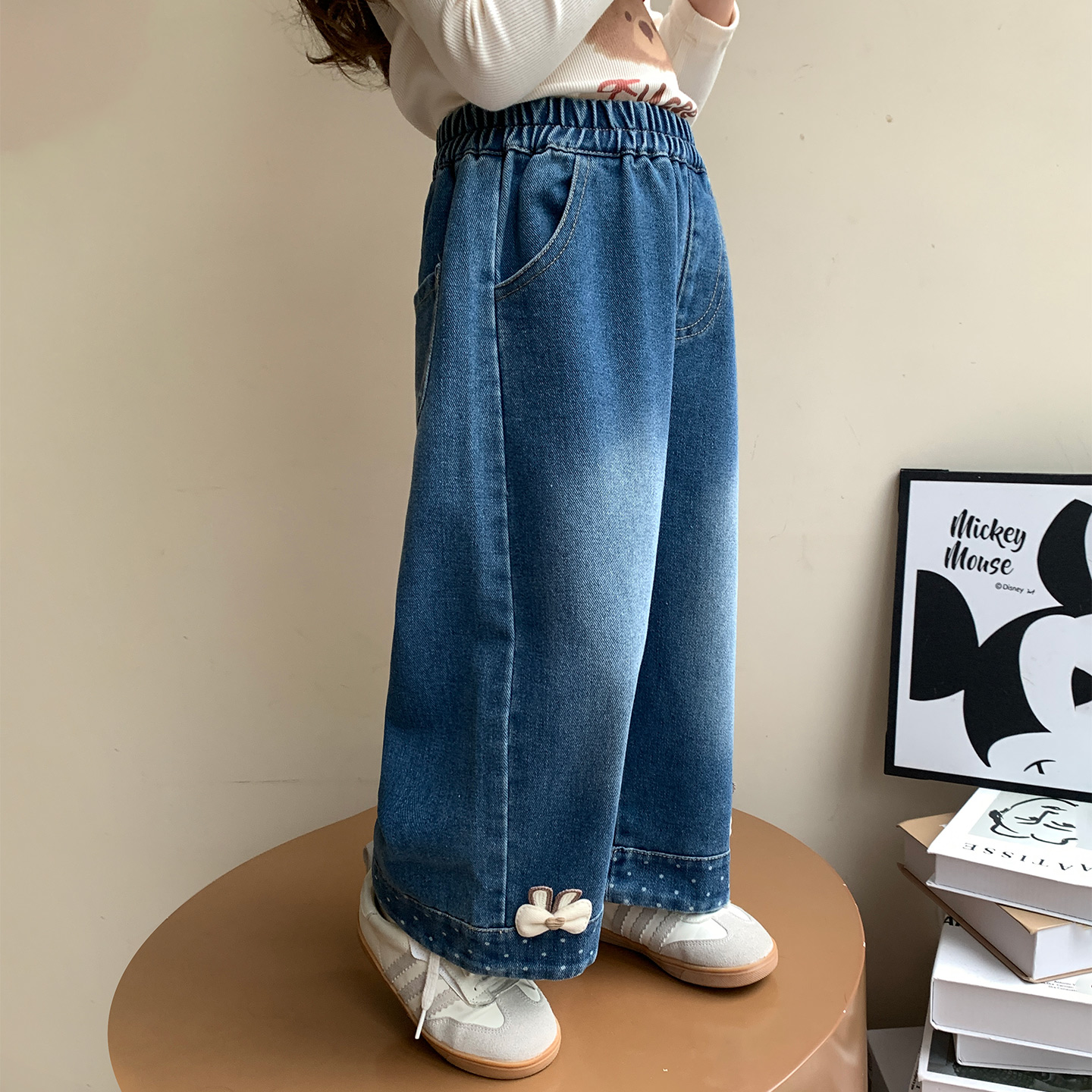 女中小童牛仔裤童装新款服饰简约超好看时髦小众流行舒适搭配女童