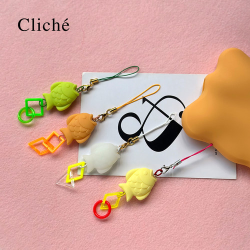 CLICHE原创小鱼仔手机壳侧边挂饰