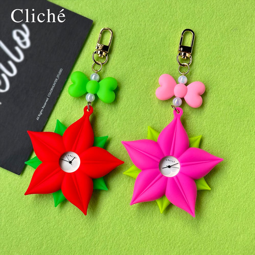 CLICHE创意女生海星钟表手机挂饰